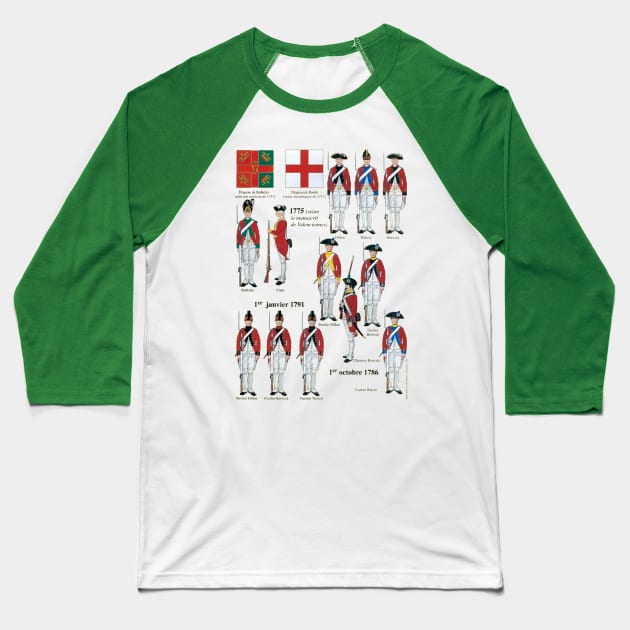 British army 18 century Baseball T-Shirt by Madi's shop